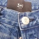 3x1  NYC Women size 27 ISLA High Rise Blue Jeans Frayed Hem Ankle Straight Leg Photo 2