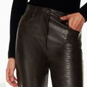 Aritzia Wilfred  Melina Vegan Leather Pant Rich Mocha Brown 6 Photo 2