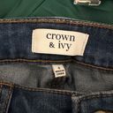 Crown & Ivy NWOT  Straight Leg Jeans with Design on bottom size 4 Photo 3