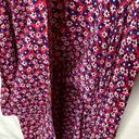 Juicy Couture  Ditsy Daisy Floral Silk Maxi Skirt Size 6 Pink Red New Black Label Photo 7