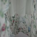 Suzy Shier  white floral botanic print sleeveless chiffon dress high low size XS Photo 8