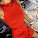 H&M Red Scrunch Dress Photo 0