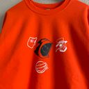 Gildan Orange ‘I’m Fine’ Crewneck Photo 2