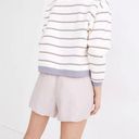 Madewell  (Re)Sourced cotton swing sweatshirt in purple stripe Photo 1