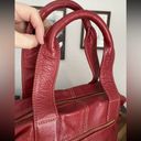 Vintage 90s purse Celsius RED leather satchel handbag Y2K retro ring detail bag Photo 9