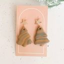 adri's Clay Christmas Tree Earrings  Photo 0