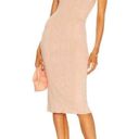 L'Agence  Shelby Bodycon Dress Ribbed Tank Dress Petal Nude Pink Size M Photo 2