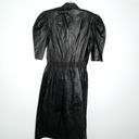 Vintage Rickie Freeman For Teri Jon Black Leather Dress Photo 9