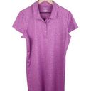 Tek Gear  DryTek Women's Athletic Polo Shirt Dress Heathered Purple Size Large Photo 0