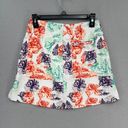 Lady Hagen  Skort Womens 0 White Multicolor Floral Summer Golf Sporty Preppy Chic Photo 8