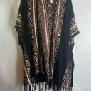 love on a hanger  Fringed Western Aztec Poncho Cardigan Size XS‎ Photo 6