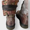 Dr. Martens  Triumph Fold Over Boots Distressed Brown Floral Size 8 UK 6 Leather Photo 5