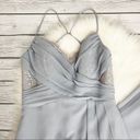 Hayley Paige Occasions Hayley Paige Silver Chiffon Bridesmaid Dress Photo 2