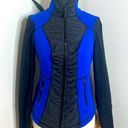 Zella  jacket blue and black athletic mesh panel Photo 0