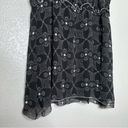 Dress Barn Y2K Vintage  Ruched Black Floral Sleeveless Blouse size large Photo 1