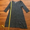 Alya soft and comfy 3/4 sleeve dark grey sweater Dress Large Photo 8