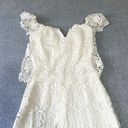 Yumi Kim  Dress Womens Size XS Mini Short Lace Eyelet V-Neck Boho Coquette NWT Photo 3