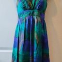 Oleg Cassini Vintage  100% Silk Dress Summer straps Size 6 Photo 0