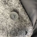 Anne Klein  Women's Sweater Wool Jacket Mock Neck Button Closure Gray Size Small Photo 8