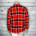 Eddie Bauer  Women’s Size 2XL Red & Black Plaid 1/4 Zip Fleece Pullover Jacket Photo 3