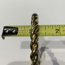 Monet Signed  Gold Tone Heavy Twisted Costume Bangle Bracelet Photo 11