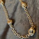 The Loft Vintage Silver Metal Knot Oval Cable Chain 35” Necklace Photo 1