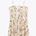 ZARA Floral Square Neck Mini Dress NWOT Size XS Sleeveless Spring Girly Photo 11