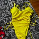 One Piece Yellow  Swimsuit Photo 0