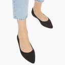 JustFab  Krissy Pointed Toe Ballet Flat Black Size 8 Photo 0