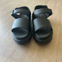 Dr. Martens  Leather Black Strap Sandals Size 9 Photo 3