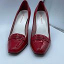 Anne Klein  size 7.5 red patent leather heels . Photo 2