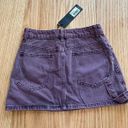 LIONESS Purple Denim Skirt Photo 3