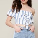 LA Hearts Tie Front / Off The Shoulder Top Photo 0