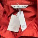 Trina Turk NWT  Cotton Long Sleeve Shirt Dress Lobster Red Women's Size Small NEW Photo 11