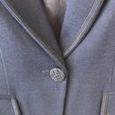 Kasper  for A.S.L. Blazer 100% Wool Navy Notched Collar Button Sz 12 EUC Photo 1