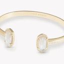 Kendra Scott  Elton Gold Cuff Bracelet White Mother of Pearl Stones Photo 0