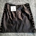 LF NWT  Seek The Label Vegan Leather Mini Skirt Photo 1