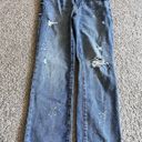 CAbi  Jeans 4 Womens Blue Pants Mid Rise Stretch Boyfriend Paint  Relaxed Photo 3