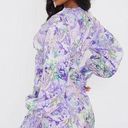 Pretty Little Thing ‘Floral Tie Front Detail Frill Hem Shift Dress’ Photo 1