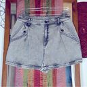 INC  Denim Exotic Escapes Black Acid Wash Shorts, Size 6/28 Photo 1