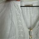 lungo l'arno Lungo L’arno Linen Peasant Blouse 3/4 Sleeves Lace Top Photo 5