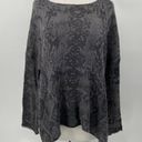 Wooden Ships  Sweater Snakeskin Pattern Scoopneck Wool Mohair Pullover Grey S/M Photo 1