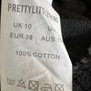 Pretty Little Thing  Shape Black Distressed Fray Hem Denim Shorts Size 6 US New Photo 2