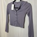 Outdoor Voices  CozyRib Cropped Cardigan - Earl Grey Photo 2