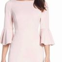 Harper  Rose Women's Pink Blush Bell Sleeve Bateau Neck Sheath Dress NWT Sz 8 Photo 1