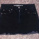 American Eagle Outfitters Black Denim Miniskirt Size 10 Photo 2