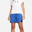 Nike NWT  Fly Women’s Basketball Shorts Blue Small Photo 3