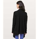 Lululemon  Find Your Calm Pocket Wrap Black Cardigan Sweater Women's Size Medium Photo 2