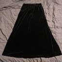 Alex Evenings  Vintage Black Velvet Maxi Skirt Photo 1