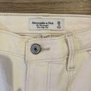 Abercrombie & Fitch 90s Straight Ultra High Rise White Cargo Pants Photo 4